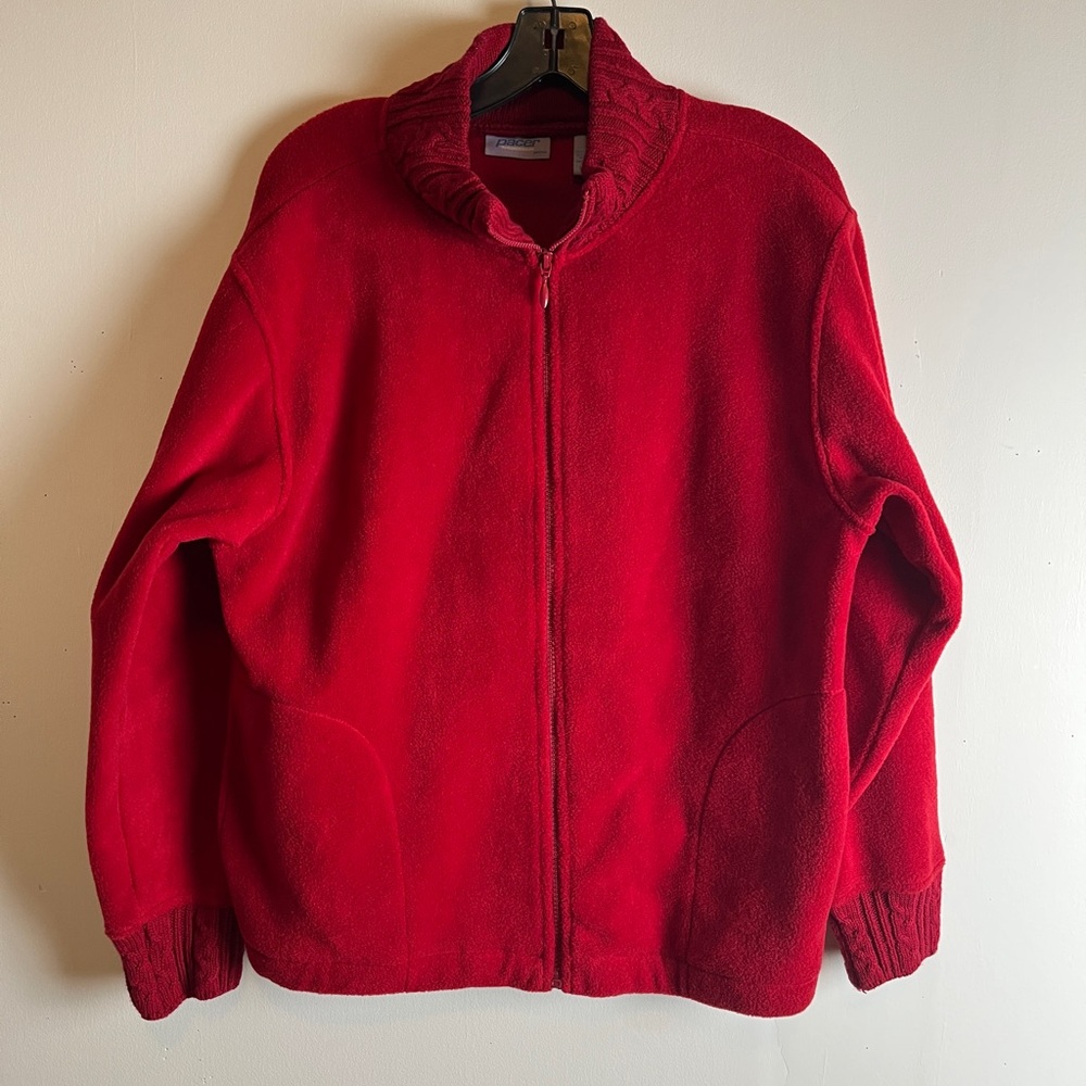 Pacer Red Fleece Jacket